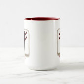 Gepersonaliseerde naam VADER - PHIL bindrune Mok (Midden)