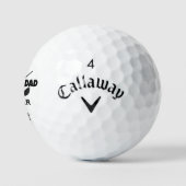 Gepersonaliseerde naam Vaderdag Best Dad By Par Golfballen (Logo)