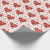 Gepersonaliseerde naam Valentijn Gift Wrap Cadeaupapier (Hoek)