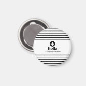 Gepersonaliseerde naam van de verpleegster magneet (Voorkant / Achterkant)