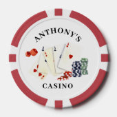Gepersonaliseerde naam van het casino poker chips (Voorkant)