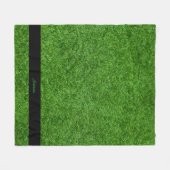 gepersonaliseerde naam van het gras fleece deken (Voorkant (Horizontaal))