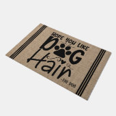 Gepersonaliseerde naam van het huisdier Ik hoop da Deurmat (Schuin)