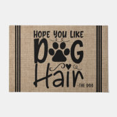 Gepersonaliseerde naam van het huisdier Ik hoop da Deurmat (Voorkant)