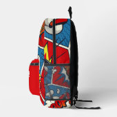 Gepersonaliseerde naam van het kind stripboekstijl bedrukte rugzak (Rechts)