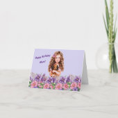 Gepersonaliseerde naam van het meisje Verjaardag K Kaart (Voorkant)