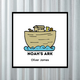Gepersonaliseerde naam van Noah's Ark Boy Poster