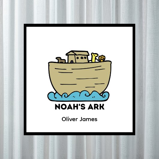 Gepersonaliseerde naam van Noah's Ark Boy Poster