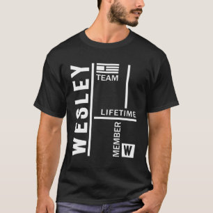 Gepersonaliseerde naam van Wesley Birthday Gift T-shirt