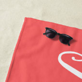 Gepersonaliseerde naam Verjaardag Custom Pool Vaka Strandlaken (In situ)