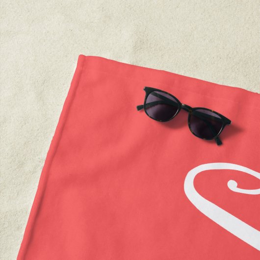 Gepersonaliseerde naam Verjaardag Custom Pool Vaka Strandlaken (In situ)