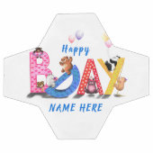 Gepersonaliseerde Naam Verjaardag Voetbal Beer Par (Enkel)