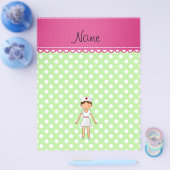 Gepersonaliseerde naam verpleegkundige groene polk flyer (Enkel)