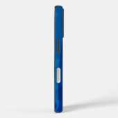 Gepersonaliseerde naam Vibrant Bright Modern Blue Case-Mate iPhone Case (Achterkant / Rechts)