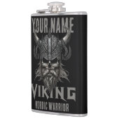 Gepersonaliseerde NAAM Viking Warrior Heritage Heupfles (Links)