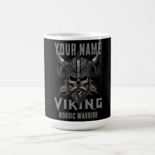 Gepersonaliseerde NAAM Viking Warrior Heritage Koffiemok