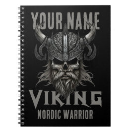 Gepersonaliseerde NAAM Viking Warrior Heritage Notitieboek