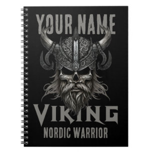 Gepersonaliseerde NAAM Viking Warrior Heritage Notitieboek