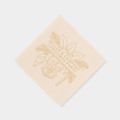 Gepersonaliseerde naam voor Corporate Christmas Pa Folie Servetten (Rechts)