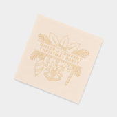 Gepersonaliseerde naam voor Corporate Christmas Pa Folie Servetten (Links)