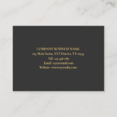 Gepersonaliseerde naam voor geruit patroon visitekaartje (Achterkant)