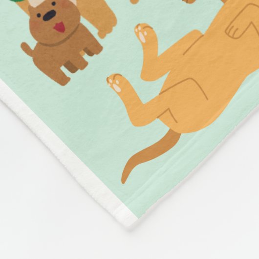 Gepersonaliseerde Naam voor Kind & Huisdier Fleece (Hoek)