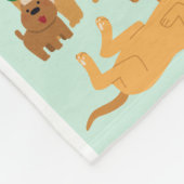 Gepersonaliseerde Naam voor Kind & Huisdier Fleece Deken (Hoek)