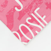 Gepersonaliseerde naam voor Rosie Pink Fleece Deken (Hoek)