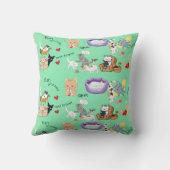 Gepersonaliseerde naam voor u of uw kind Gooi Pil Kussen (Achterkant)