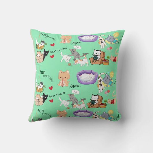 Gepersonaliseerde naam voor u of uw kind Gooi Pil Kussen (Achterkant)