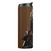 Gepersonaliseerde naam Warrior Armor Thermische Tu Thermosbeker (Gedraaid links)