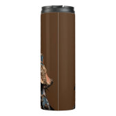 Gepersonaliseerde naam Warrior Armor Thermische Tu Thermosbeker (Achterkant)