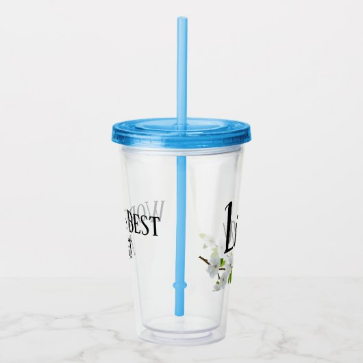 gepersonaliseerde naam / werelden beste tante tumb acryl drinkbeker (Rechts)