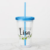 gepersonaliseerde naam / werelden beste tante tumb acryl drinkbeker (Voorkant)