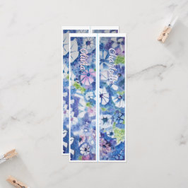 Gepersonaliseerde naam Whimsical Flowers Twee Blad