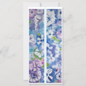 Gepersonaliseerde naam Whimsical Flowers Twee Blad (Voorkant)