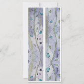 Gepersonaliseerde naam Whimsy Floral Twee Bladwijz (Achterkant)