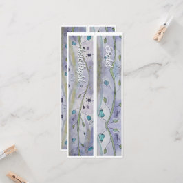 Gepersonaliseerde naam Whimsy Floral Twee Bladwijz