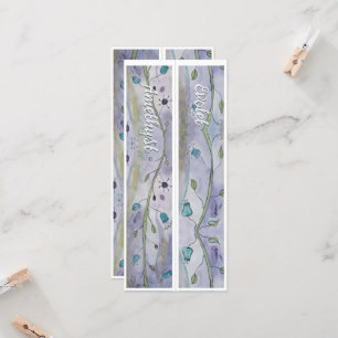 Gepersonaliseerde naam Whimsy Floral Twee Bladwijz