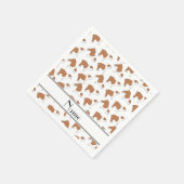 Gepersonaliseerde naam: white Bulldog Servet (Hoek)