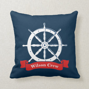 Gepersonaliseerde naam, wiel van het witte zeeschi kussen