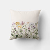 Gepersonaliseerde naam Wildflower Garden Kussen (Achterkant)