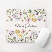 Gepersonaliseerde naam Wildflower Garden Muismat (Met muis)