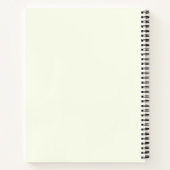 Gepersonaliseerde naam Winter Ice Skater Mouse Hol Notitieboek (Achterkant)