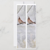 Gepersonaliseerde naam Winter Kardinaal Twee Bladw (Voorkant)