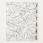 Gepersonaliseerde Naam Wit Goud Marmer Benoeming Planner (Achterkant)