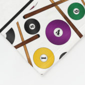 Gepersonaliseerde naam wit kleurig poolpatroon fleece deken (Hoek)