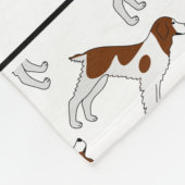 Gepersonaliseerde naam Witte breihaaienspanielhond Fleece Deken (Hoek)