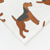 Gepersonaliseerde naam Witte doodsbange honden Fleece Deken (Hoek)