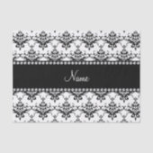 Gepersonaliseerde naam: witte zwarte vocht tissuepapier (Voorkant)